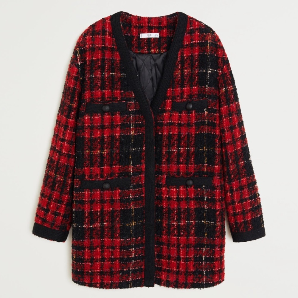 Mango Pocket Tweed Jacket - Picture 8 of 15